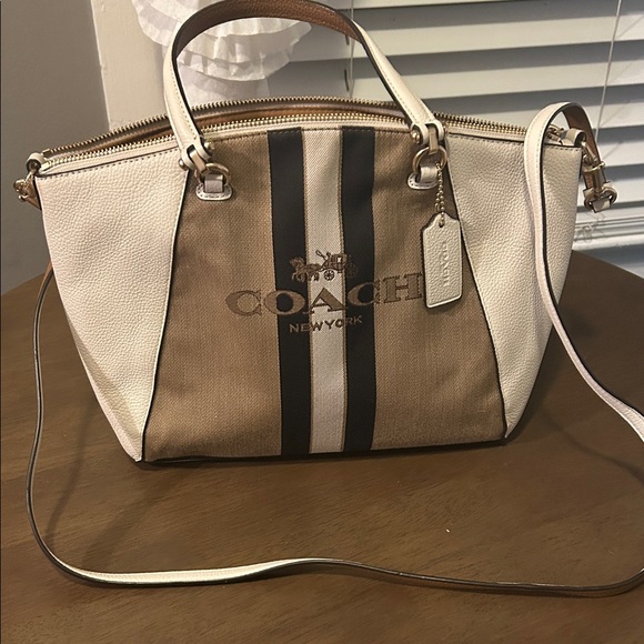 Coach Brown and Cream Satchel - Picture 1 of 3